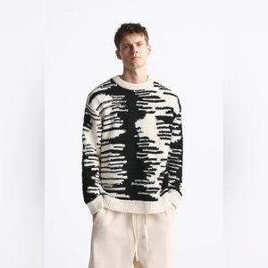 Zara Abstract Jaquard Sweater